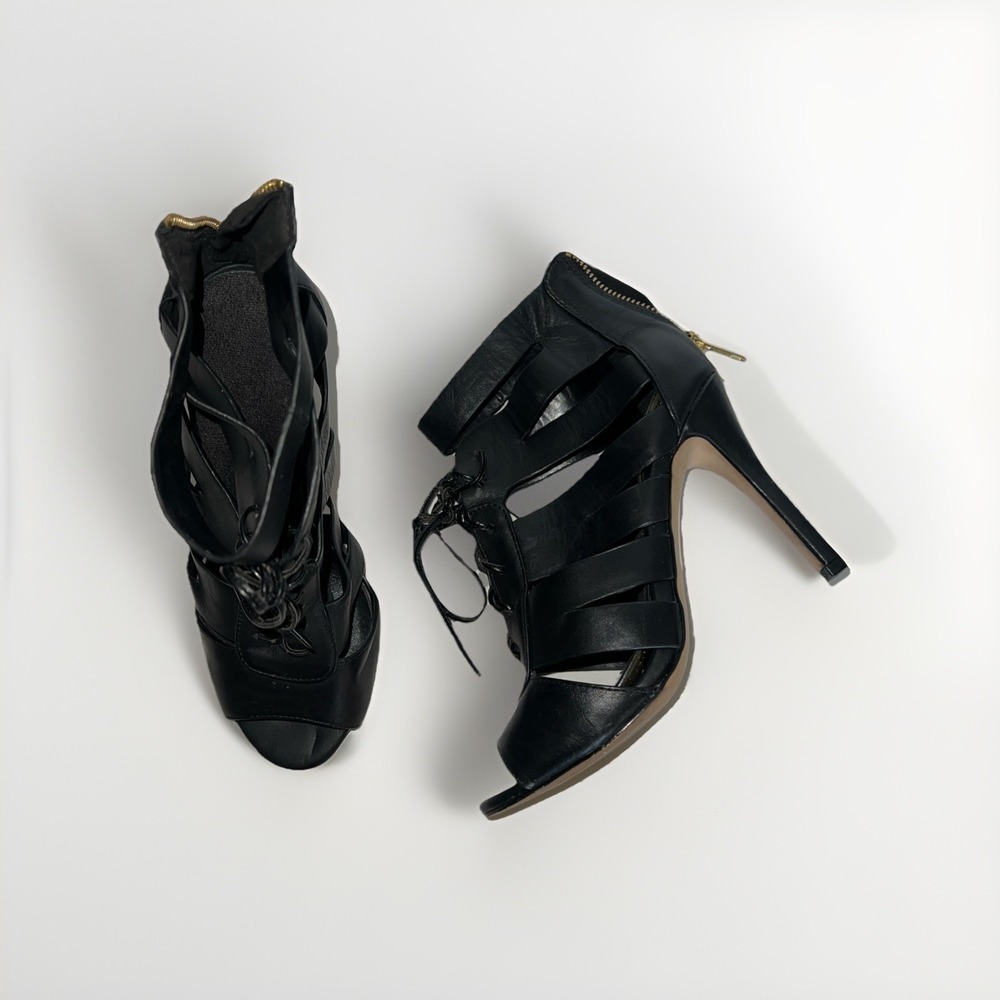 ALDO Stiletto Heels Black Women's Size 6.5 Strappy Date Night Y2K